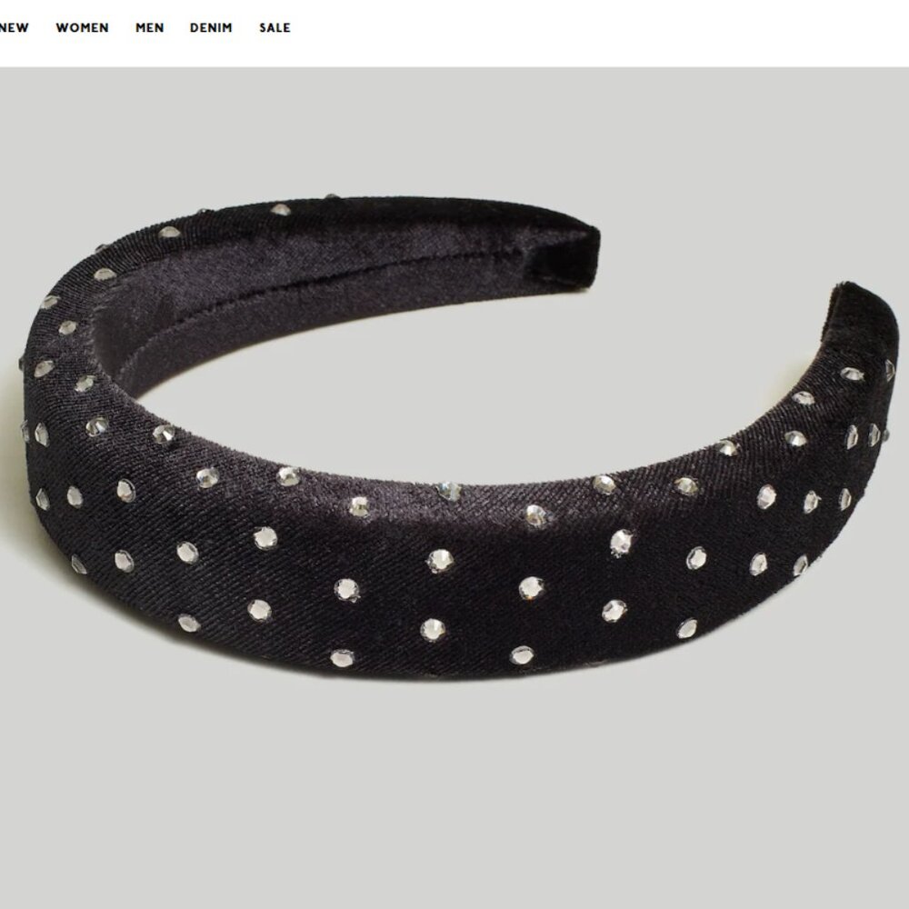 Madewell Studded Padded Headband – One Size – Excellent Condition